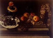 Juan de  Espinosa, Still-Life of Fruit and a Plate of Olives